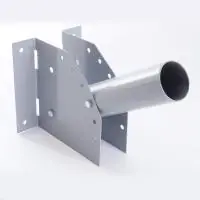 Кронштейн для уличного светильника с переменным углом 230*150*120мм, d48mm, серый, ДС-1